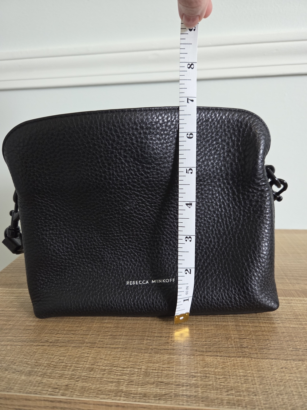 Rebecca Minkoff Black Pebbled Leather Crossbody Bag - Picture 5 of 5